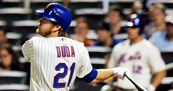 Duda could make or break this outfield... sadly. (Robert Sabo/New York Daily News)