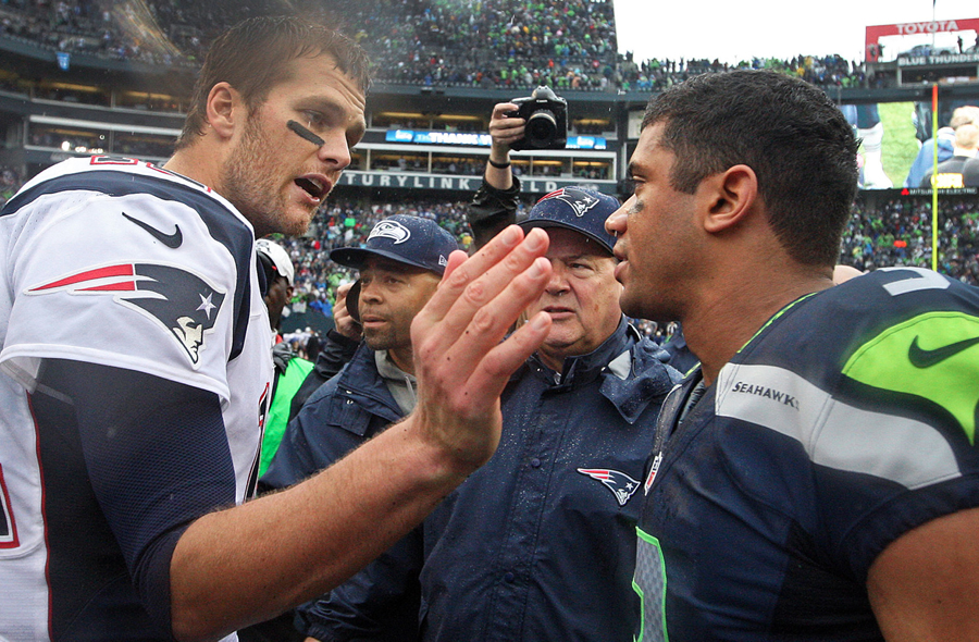 Tom Brady and Russell Wilson