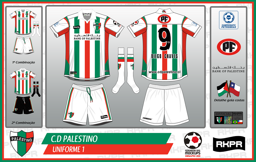 Club Deportivo Palestino 's current home kit. (RKPR Sports)