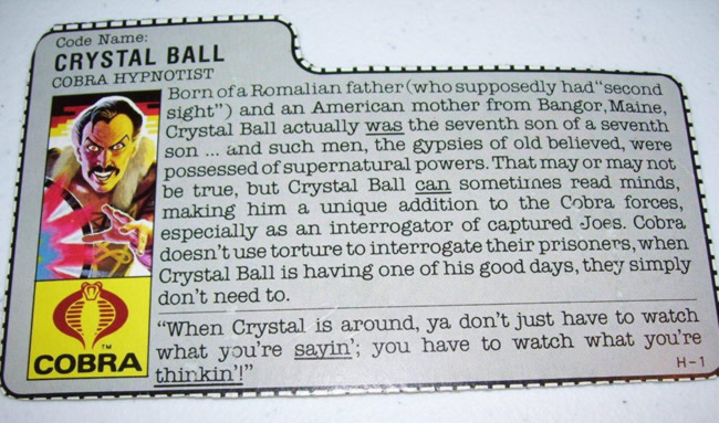 G.I. Joe Crystal Ball