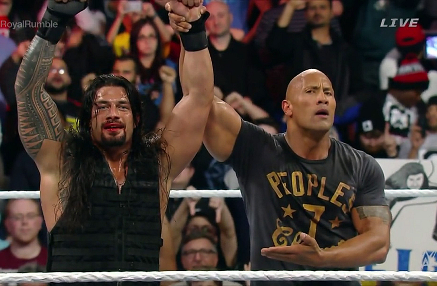 Roman Reigns, The Rock, Royal Rumble