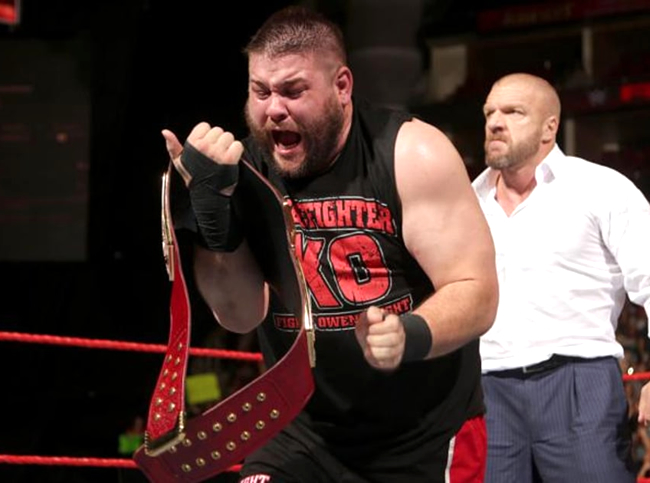 Kevin Owens and HHH